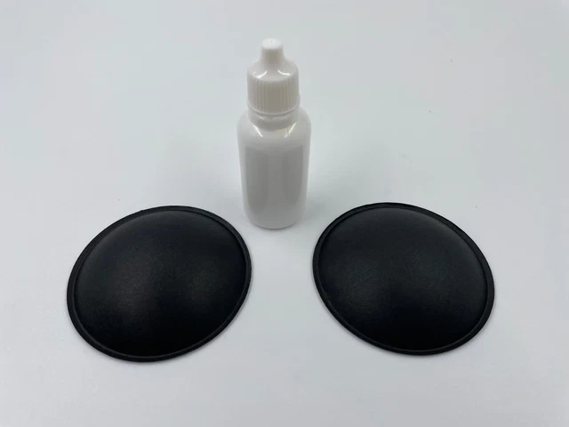 Staubkappen (Dustcap) Lautsprecher Reperatur 2x 64mm inkl 20ml Kleber